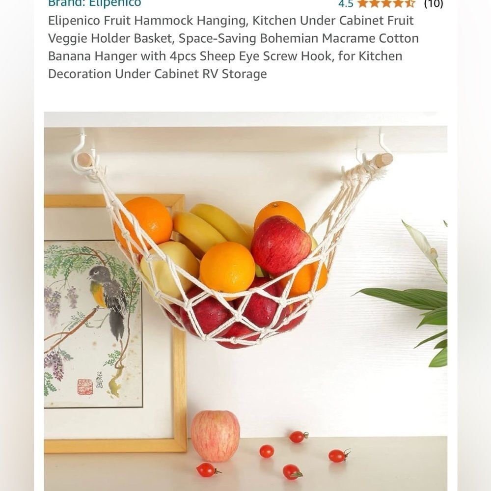 Macrame fruit  hammock